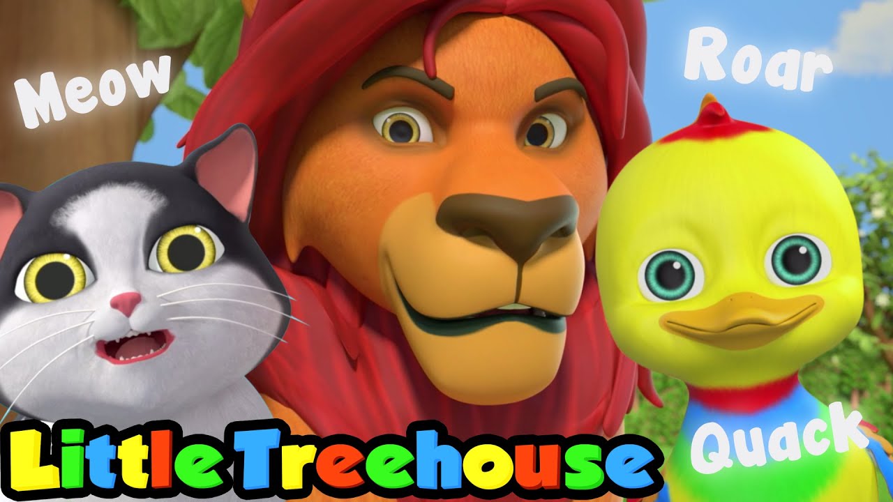 Animal Sounds Song | Learn Animals | Kindergarten Nursery Rhymes & Kids Songs by Little Treehouse
