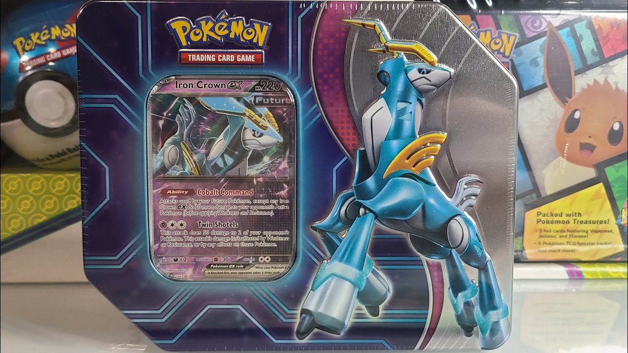 Pok&eacute;mon Iron Crown ex Tin Opening (Paradox Destinies)