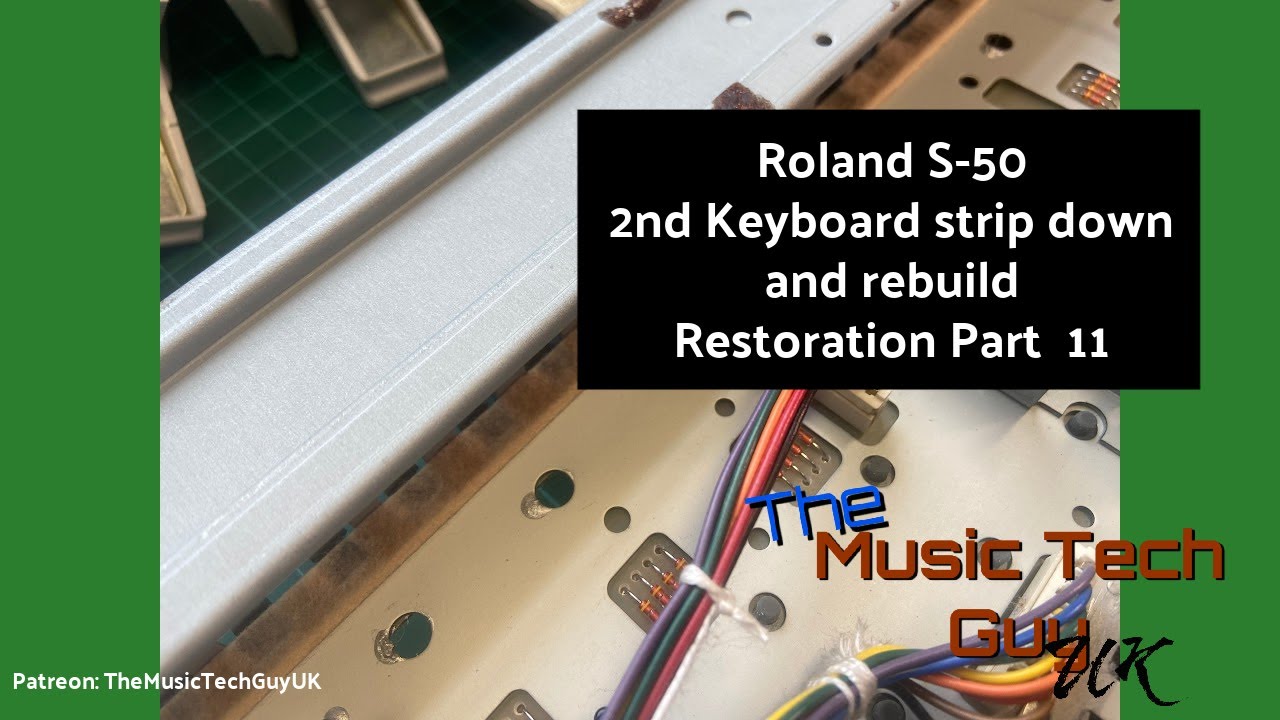 Roland S-50 - 2nd Keyboard strip down and rebuild Part 1 - Restoration Part 11