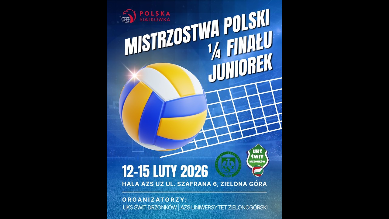 niedziela Mistrzostwa Polski 1/4 Finału Juniorek Siatkówki Dziewcząt