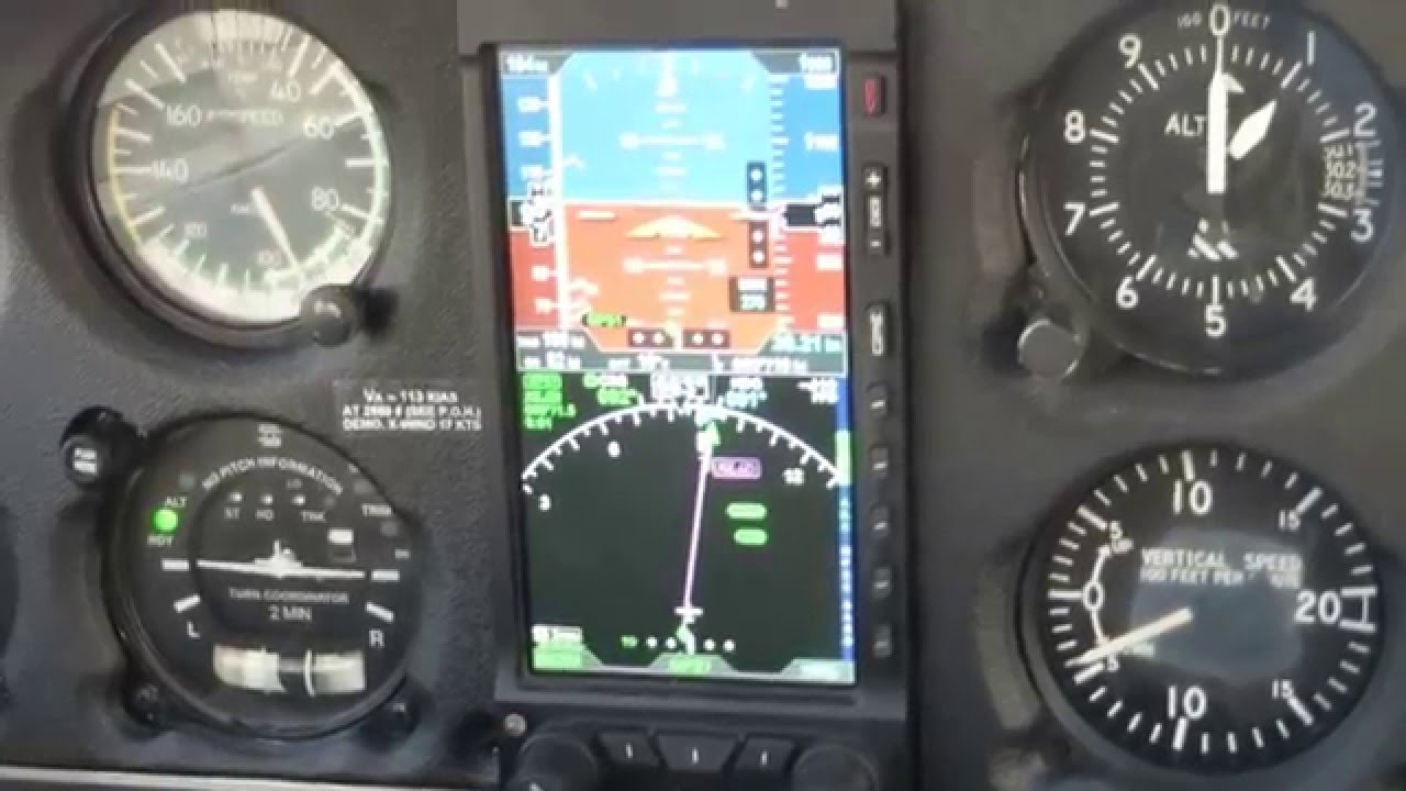 aspen efd1000 pro with garmin gns430w doing RNAV approach