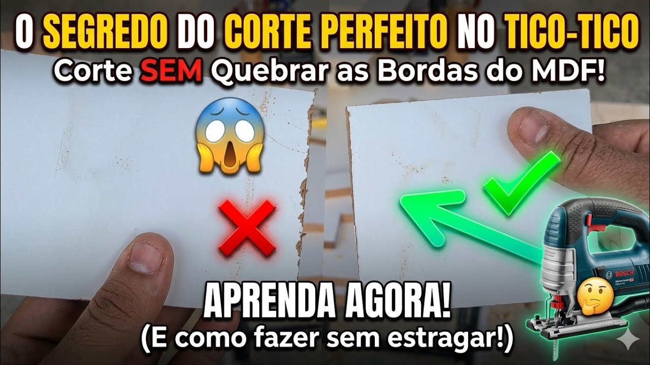 Como fazer cortes mais limpos com tico tico!