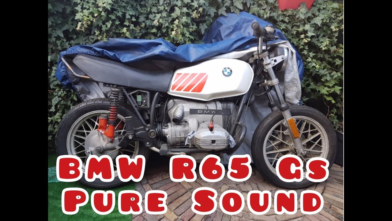 BMW R65 GS Pure Sound, No Mufflers! R2V Boxer