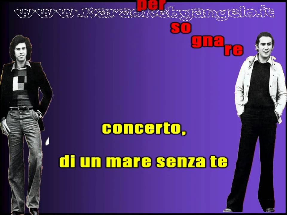 Alunni del Sole - Concerto (KARAOKE)