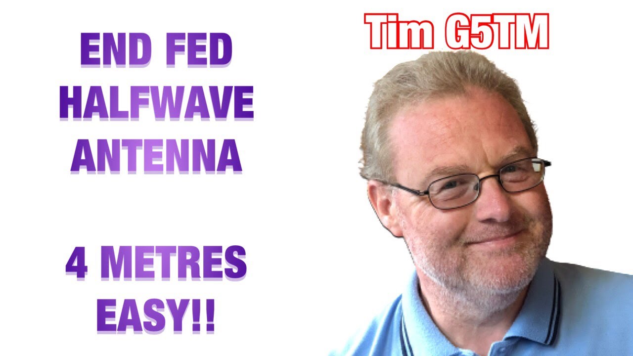 HAM RADIO: 4 Metres - Light and portable End Fed Halfwave Antenna