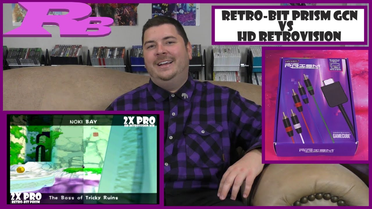 Retro-bit Prism GameCube Component Cables vs Wii HD-Retrovision Component Cables (2X Pro and 5X Pro)