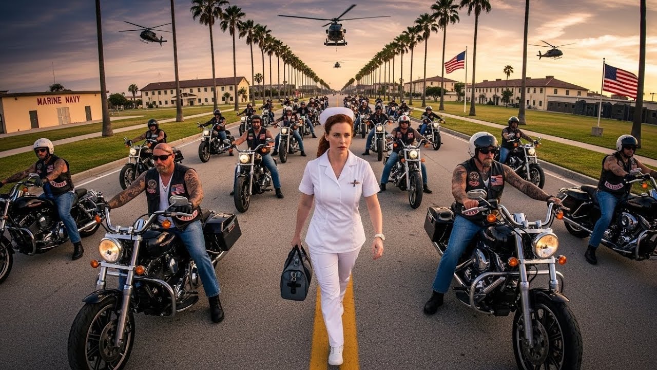 Nurse Fired for Saving a Marine — 25 Hell’s Angels and Two Helicopters Escorted Her Home