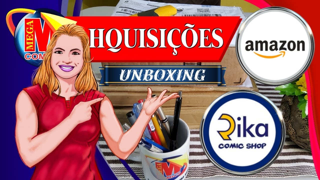 UNBOXING DE HQS E LIVRO DA PIPOCA E NANQUIM (AMAZON E RIKA).