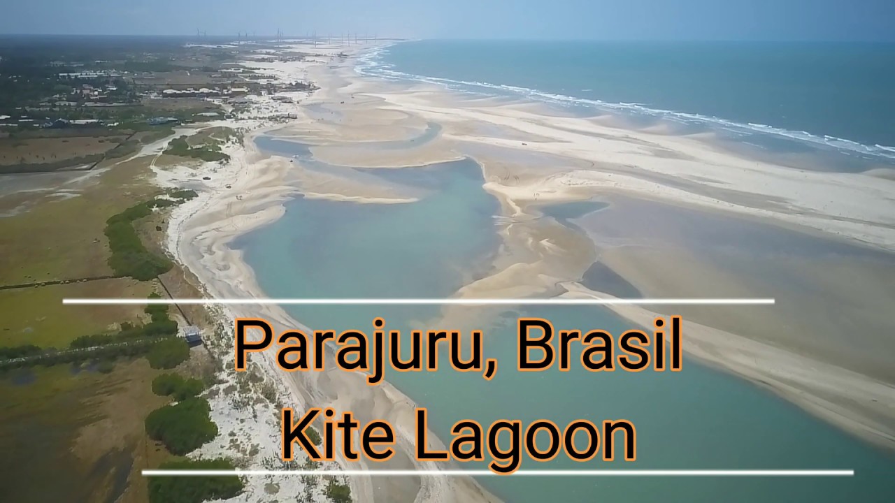 Parajuru Kite Lagoon, Brasil. Drone view and kitesurf info