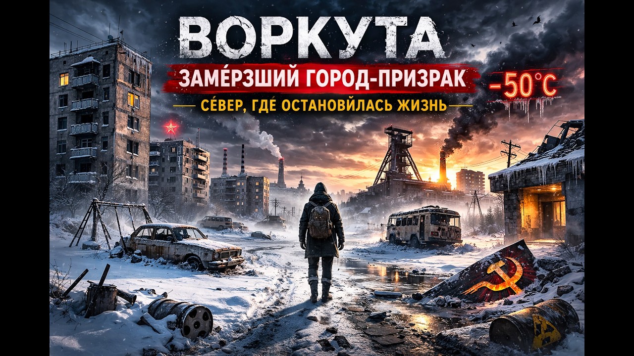 ✅ Воркута — замёрзший город-призрак Севера #Воркута #городпризрак #север