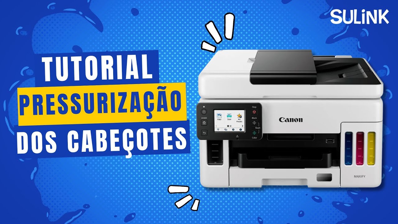 Pressurização dos cabeçotes das impressoras Canon GX6010 e GX7010 - SULINK