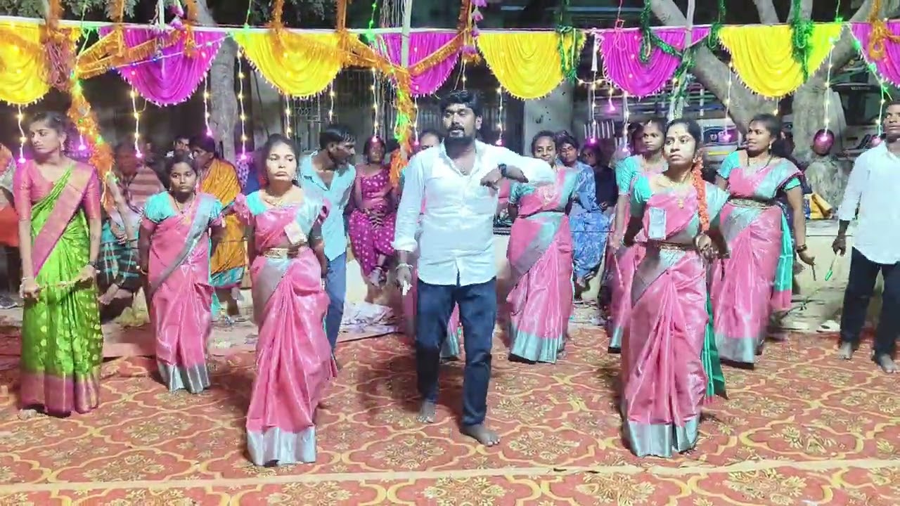 అశోక్ కోలాటం మైదుకూరు 9010051312 బందర్ల పల్లె గజ్జల పూజలో అద్దంకి చీర అంటూ చూడండి ఫ్రెండ్స్ 
