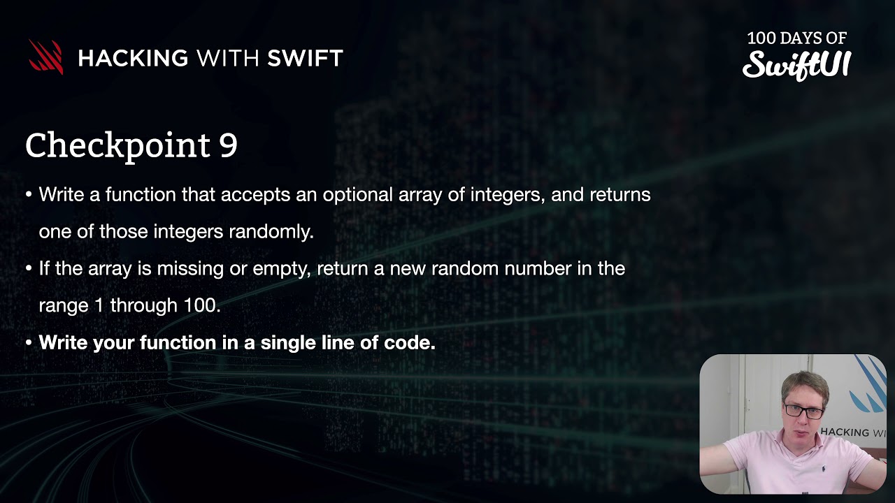 Контрольная точка 9 – Swift для начинающих