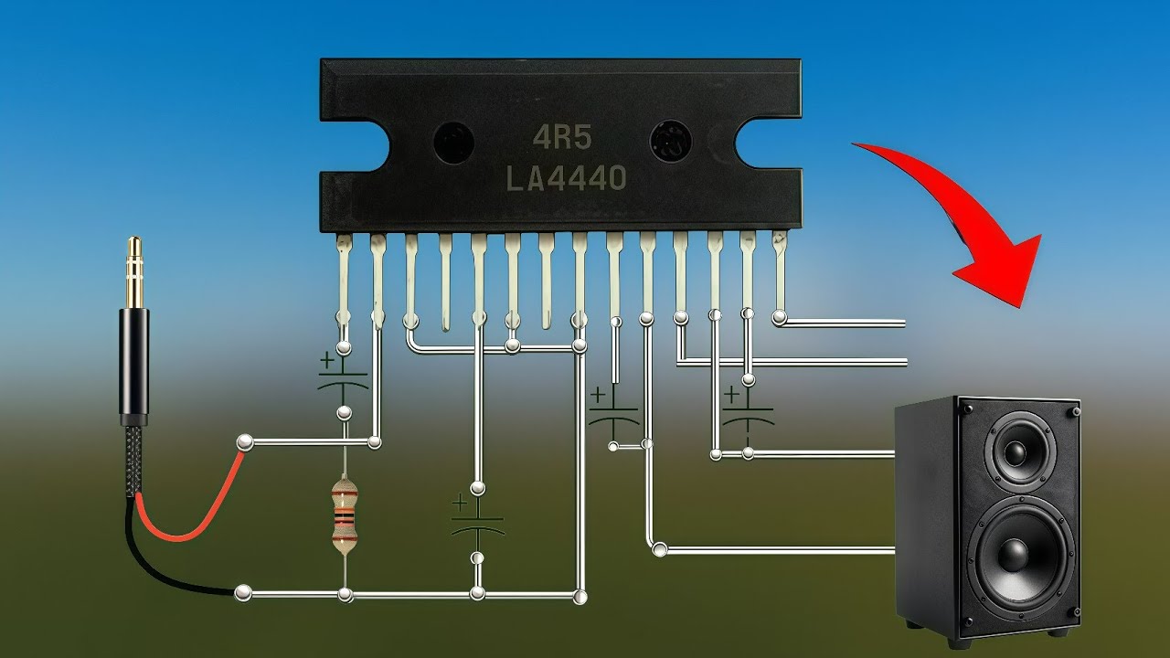 4440 ic amplifier circuit at home 😍 / Home Made Amplifier 