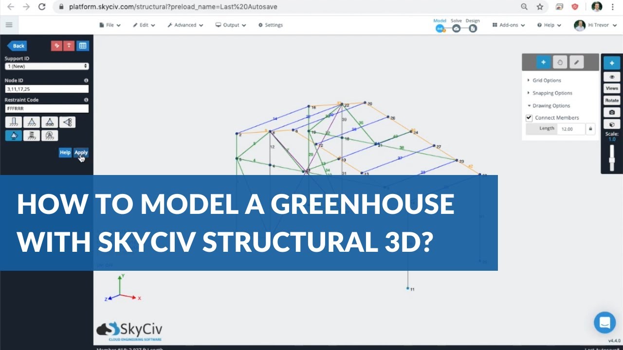 How to Model a Greenhouse Using SkyCiv Structural 3D? | SkyCiv Cloud Engineering Software