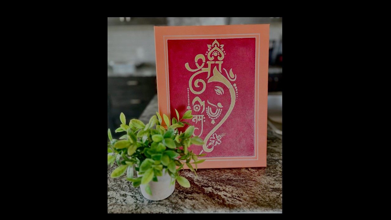 #diy #lordganesha #acrylicpainting  #homedecor #canvaspainting #indiacanada #viral #viralvideos