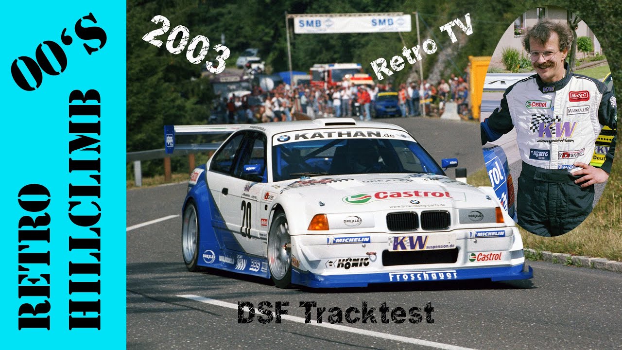Tracktest Georg Plasa BMW 320 Judd V8 | 2003 | Retro TV Report | First Hillclimb Monster in History