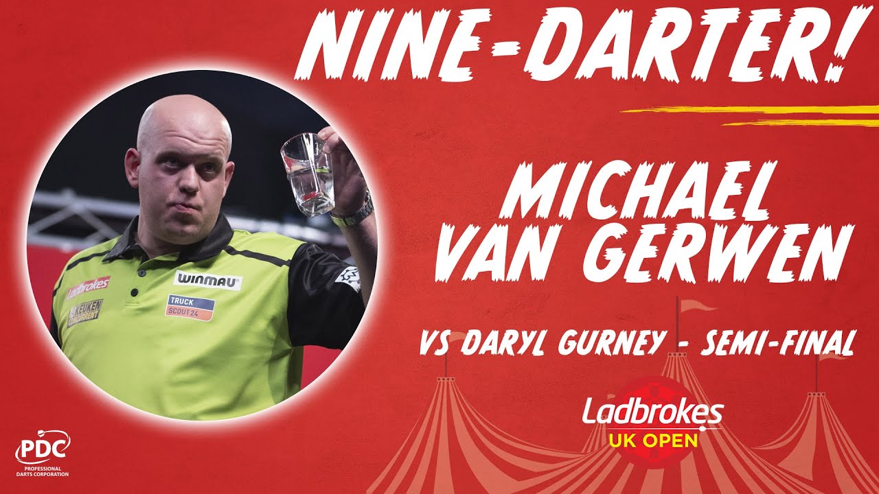 NINE-DARTER! Michael van Gerwen v Daryl Gurney - 2020 UK Open