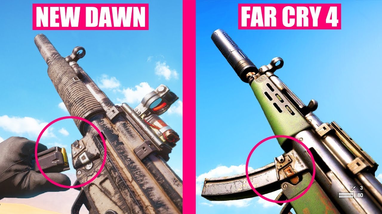 Far Cry New Dawn vs Far Cry 4 Weapons Comparison