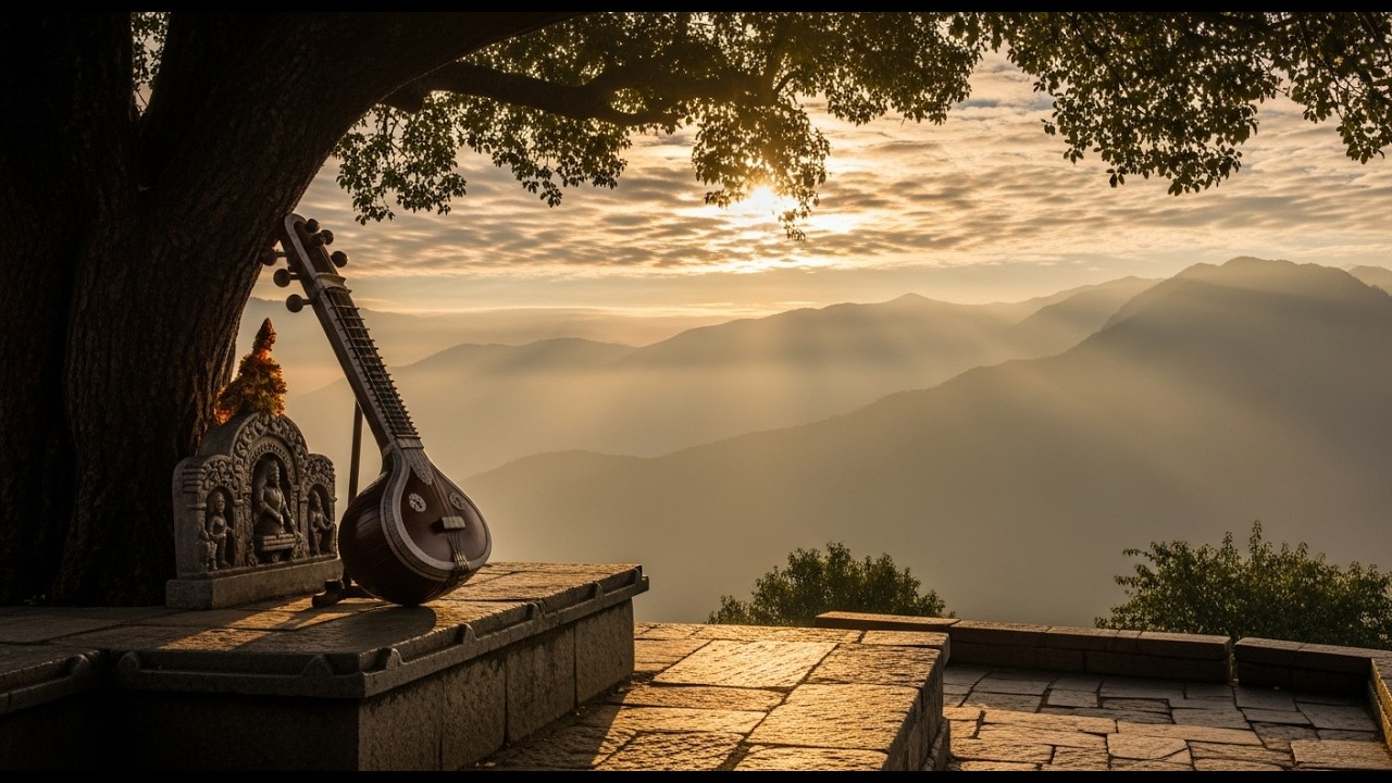 Успокаивающая инструментальная музыка для снятия стресса от Sacred Strings и Veena.