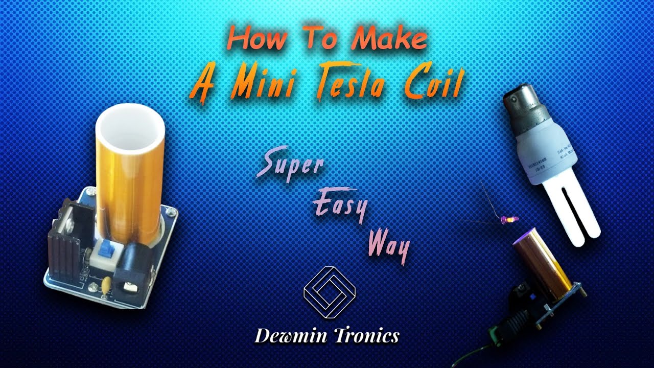 BD243 Mini Tesla Coil kit assembly | Dewmin Tronics