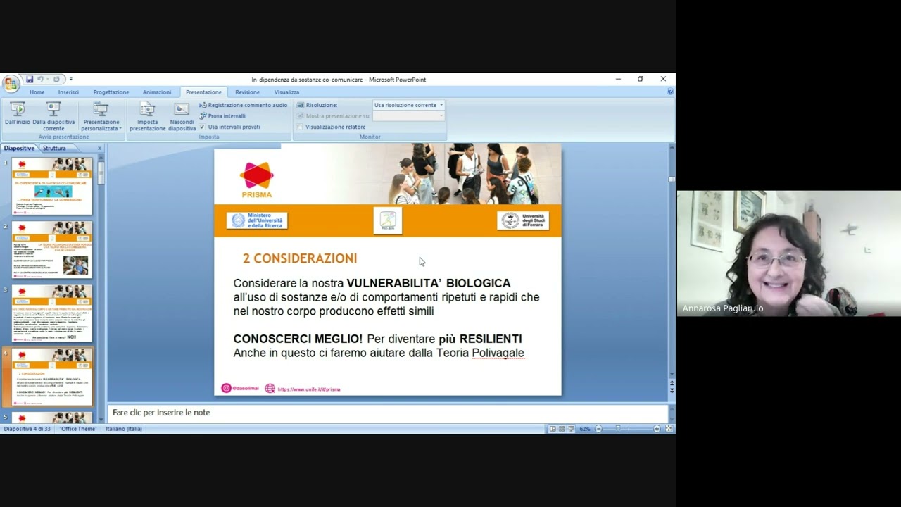 In-dipendenza da sostanza... co-comunicare