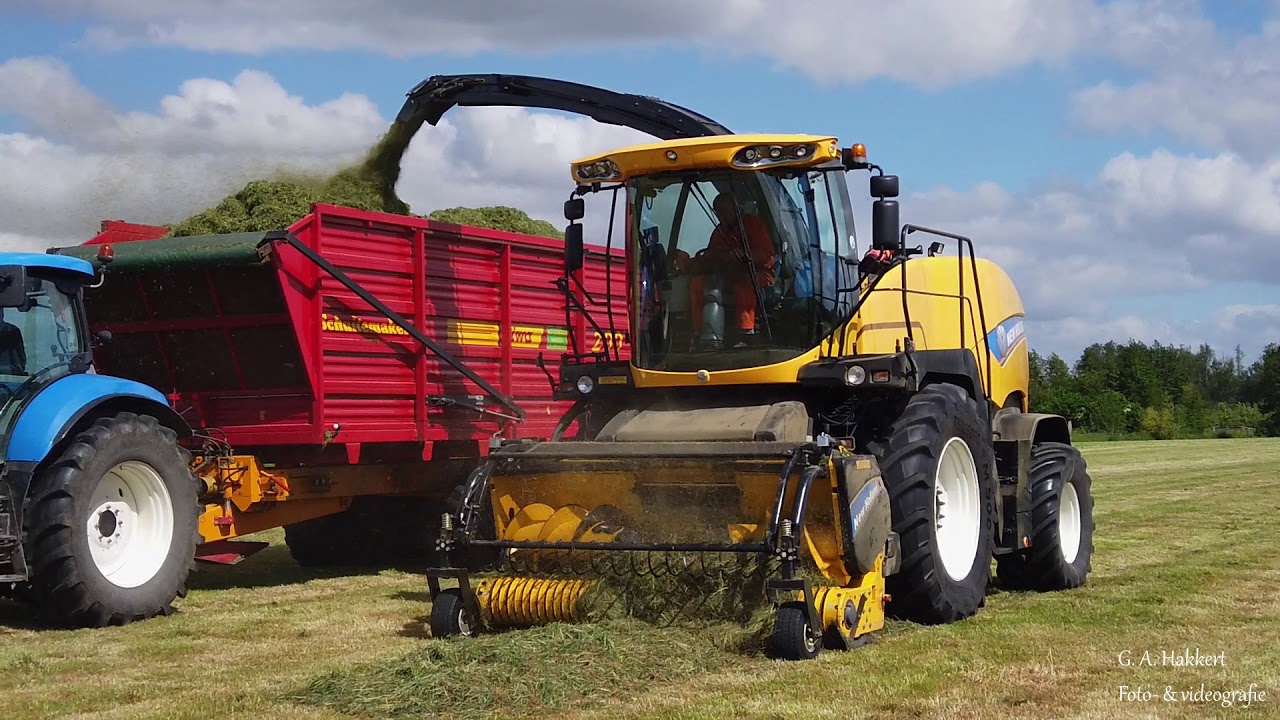 Graskuilen eerste snede - Mts. Hakkert - Grass silage - Grass Harvest - van Beurden en Kievit