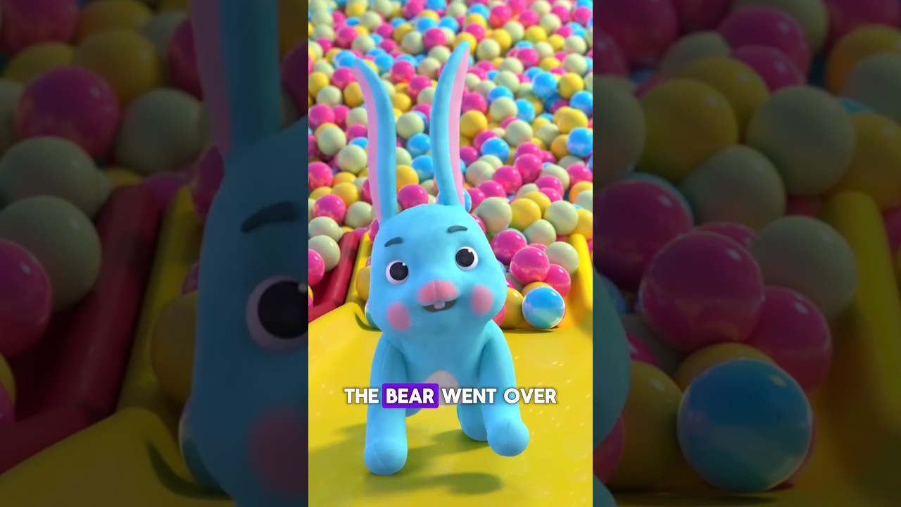 Cute Rabbit and Kid Playing on Slide Fun Kids Video | Playground Adventure for Children  