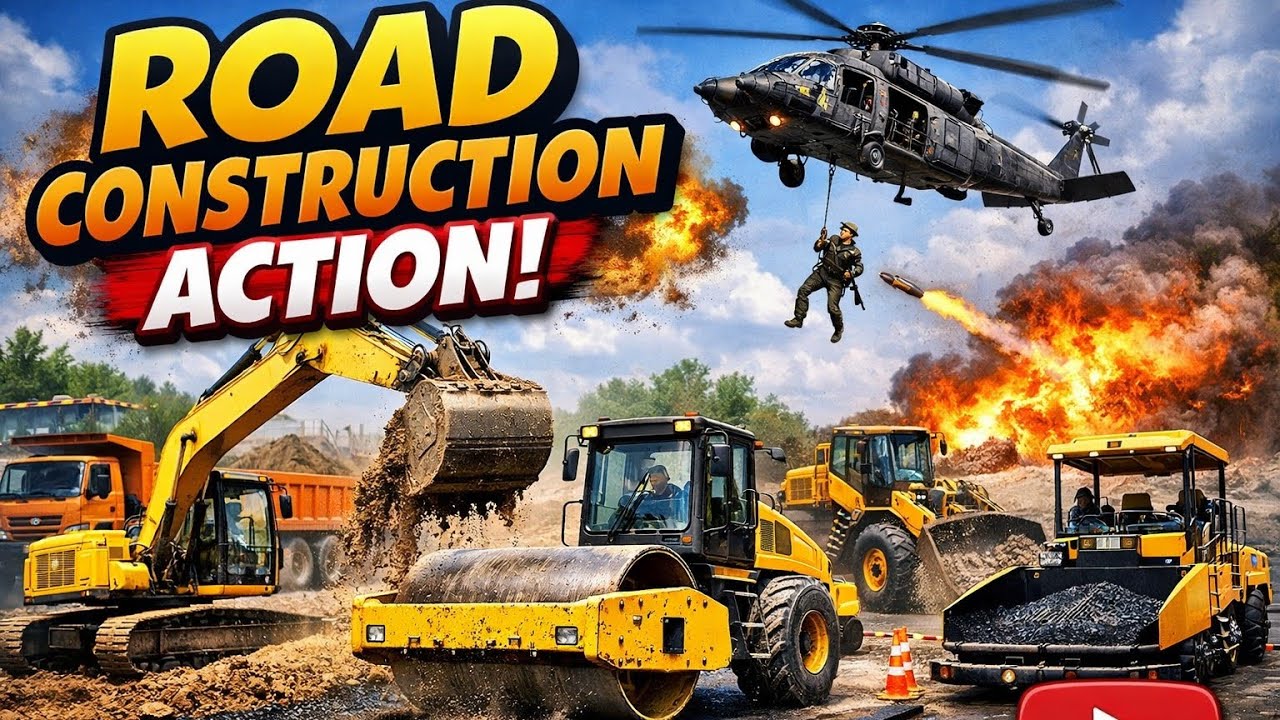 ✈️🚚🚜 Airplane Truck JCB Tractor Gameplay | Heavy Vehicle Action Game
