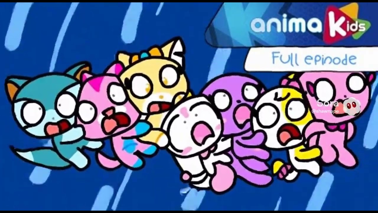 Chibi Animals Trapped In Giant Snowball