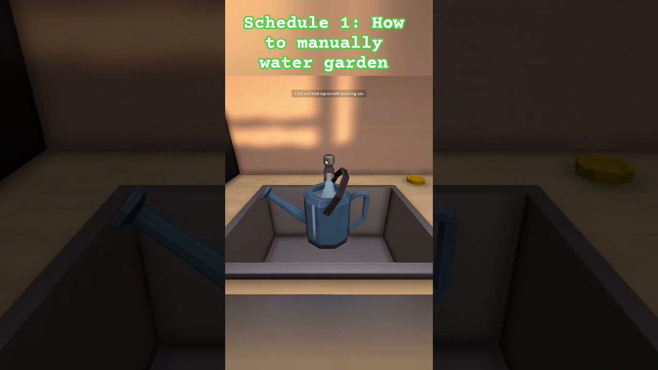 Schedule 1: How to manually water garden #schedule1 #schedule1game #schedule1tips #quickplay