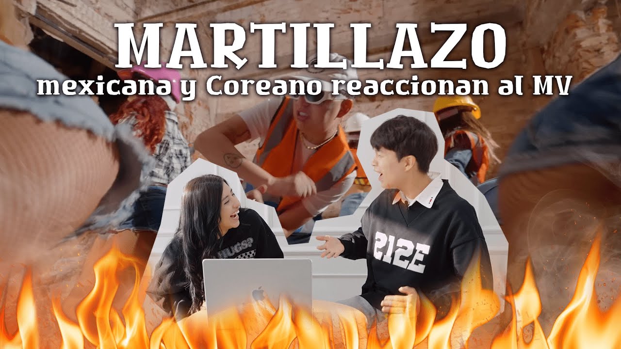 ¡Otra reacción a un MV!🔥 MARTILLAZO la canción de Daniflow Con una Mexicana & un Coreano ✨ 🇲🇽🇰🇷