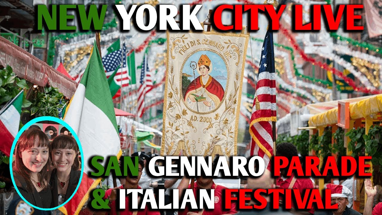 Live❗ NYC Feast of San Gennaro 2025 Little Italy Street Festival 🇮🇹🍕#nyc #tour #parade #irl #stream