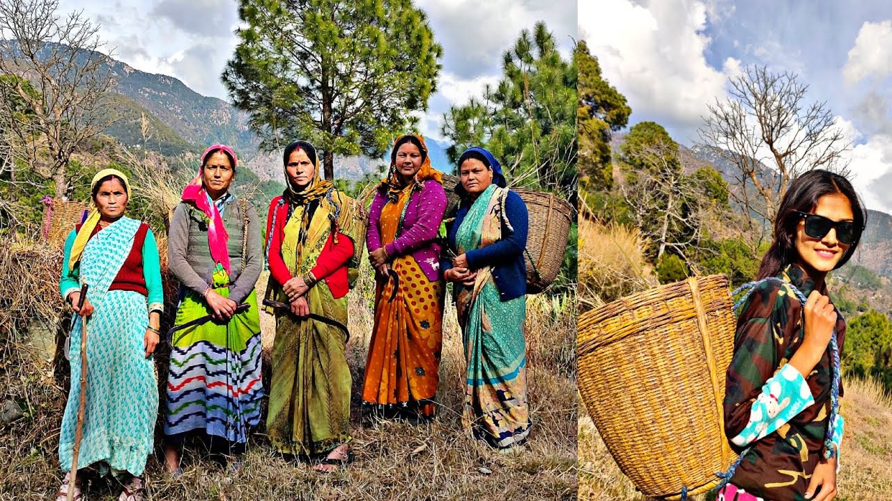🤗🙏🏼 गढ़वाली नाटक उत्तराखंड में इस समय बच्चों की शादी की स्थिति 🙏🏼(घास की चोरी)🤣😍#lifestyle #viral