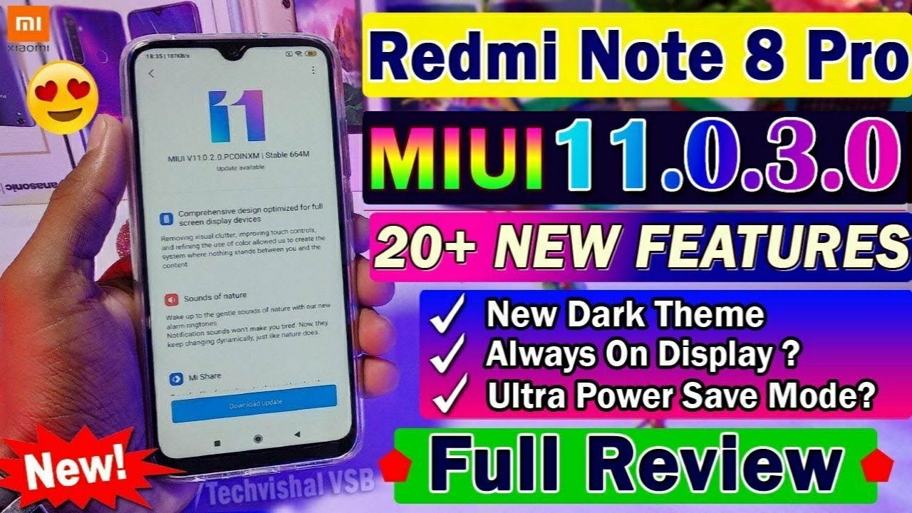 Redmi Note 8 Pro MIUI 11.0.3.0 Stable Update Full Review | 20+ New Features | MIUI 11 Redmi Note 8