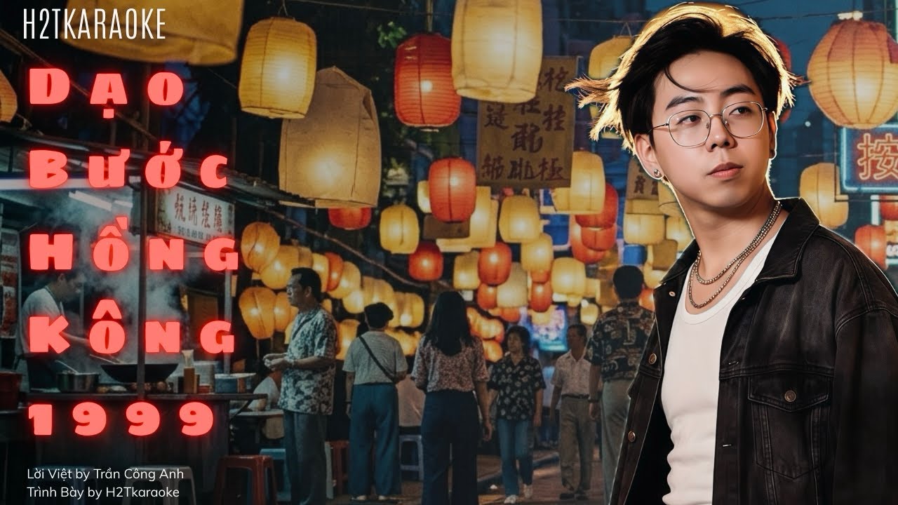 KARAOKE | Dạo Bước Hồng Kông 1999 - CAT x H2Tcover | Beat Remake Tone Nam Chuẩn #H2T #CAT #karaoke 