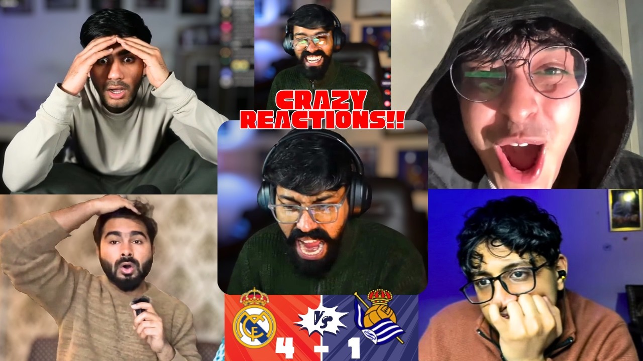 Crying BARCA Fans and HAPPY REAL MADRID Fans Reaction to REAL MADRID 4-1 REAL SOCIEDAD | La Liga