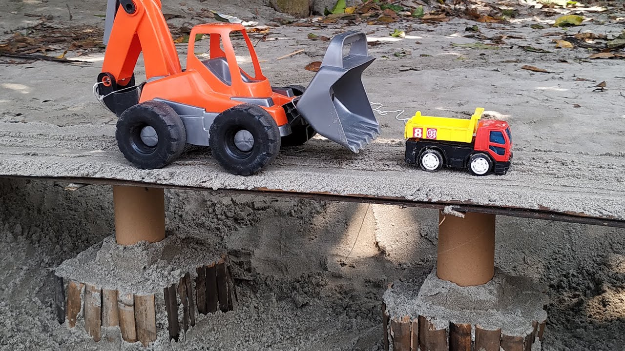 RC road and bridge Construction in Sandy soil land - by village boy's
