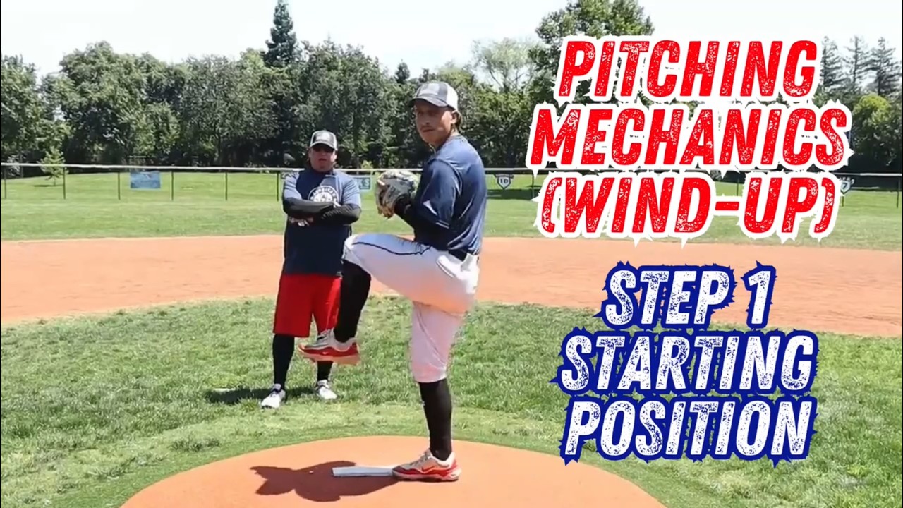2) How to Pitch Out of the Wind-Up - Pitching Mechanics Step 1 - Starting Position