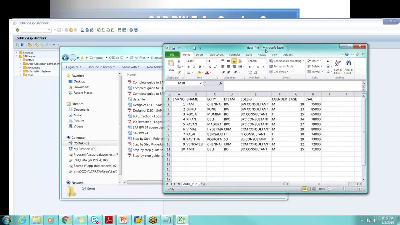 03 SAP BW Data Flow   Loading Data
