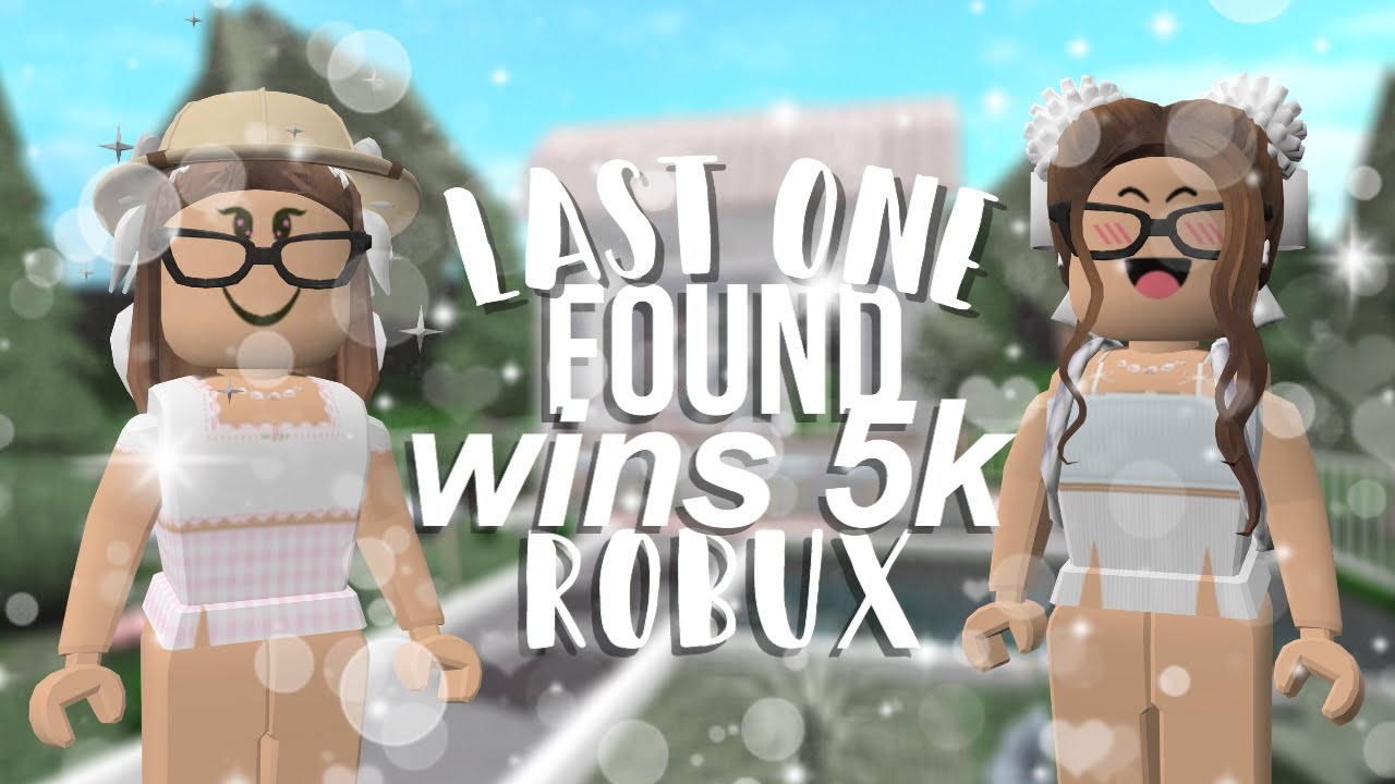 Last One Found in BLOXBURG Wins 5,000 ROBUX (Roblox)