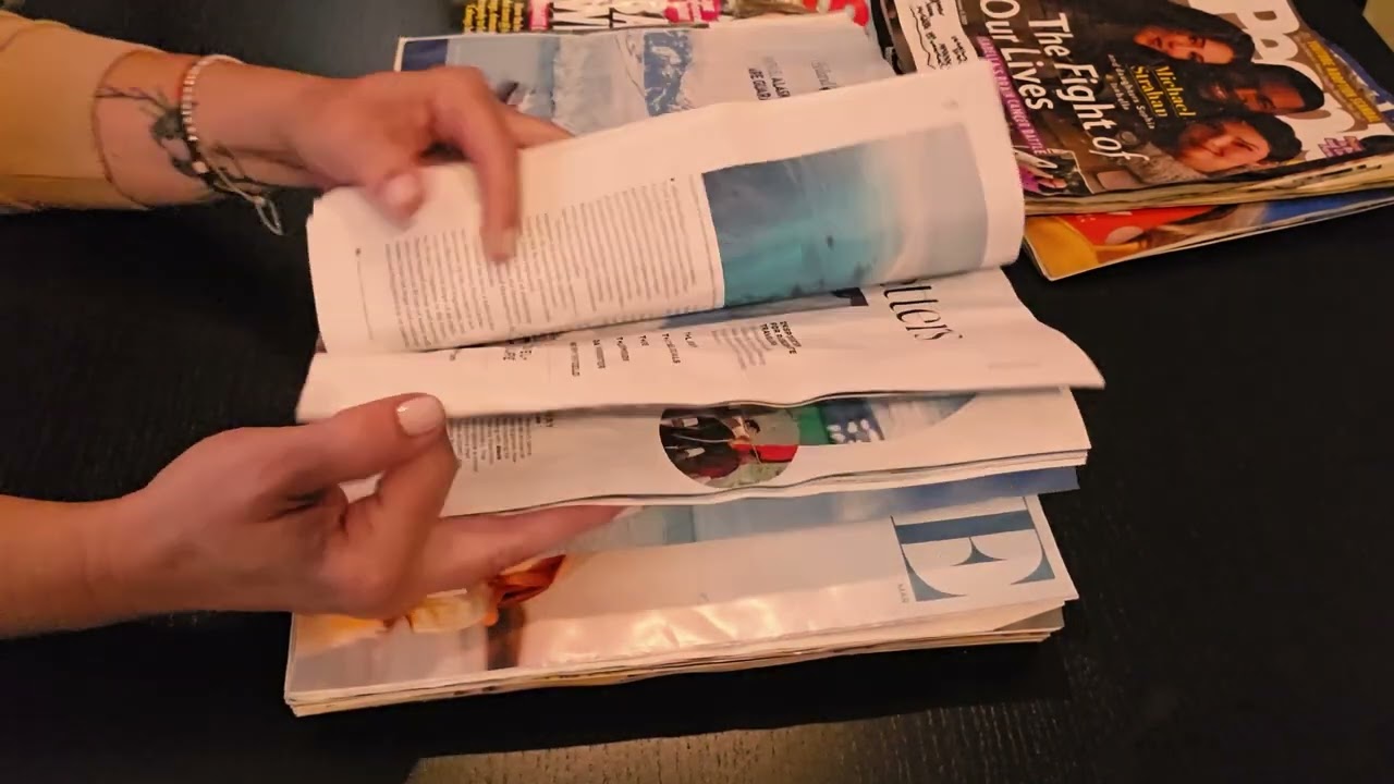A Wrinkle in Paper | Quick ASMR Page Turning Through Water-Damaged Magazines