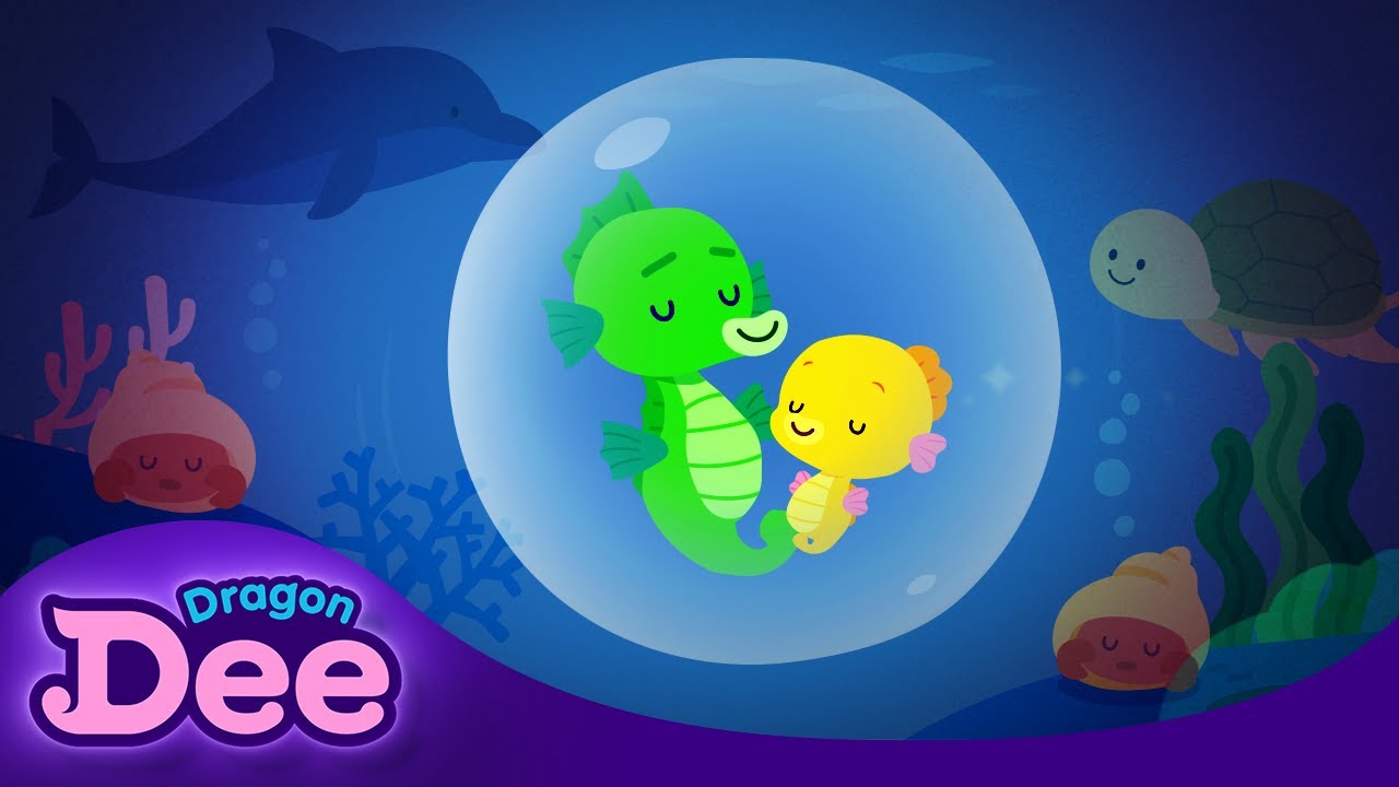 Baby Seahorse Lullaby Mozart | Lullaby for kids | Dragon Dee Songs for Children