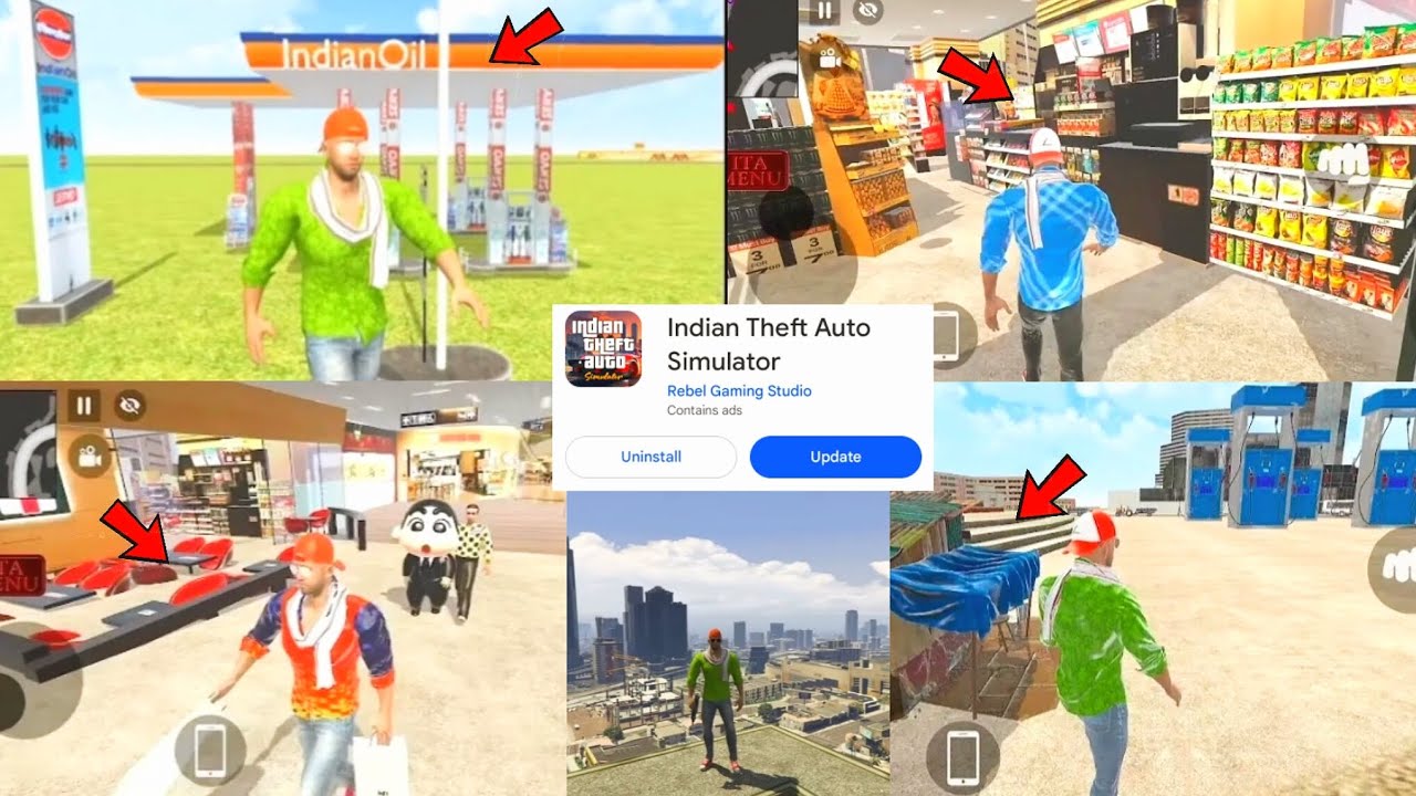 New Petrol Pump+Shopping Mall Add😍 In Indian Theft Auto Simulator | Secret New Update Feature | ITA🔥