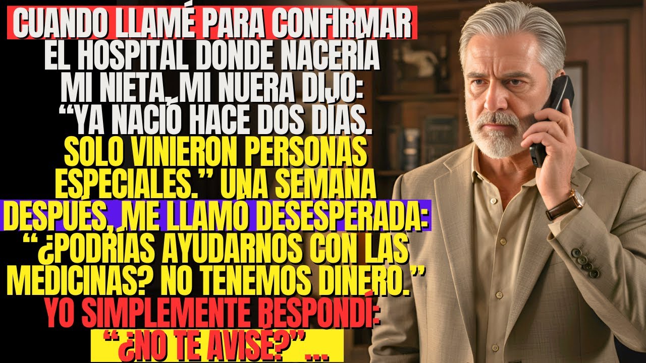 Llamé para confirmar dónde nacería mi nieta, mi nuera dijo “ya nació hace dos días” — entonces yo…