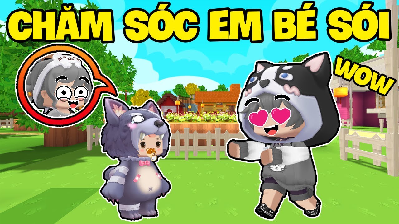 SAMMY THỬ THÁCH 24H TROLL SIRO GIẢ THÀNH EM BÉ SÓI SIÊU CUTE TRONG LÀNG HERO TEAM MINI WORLD