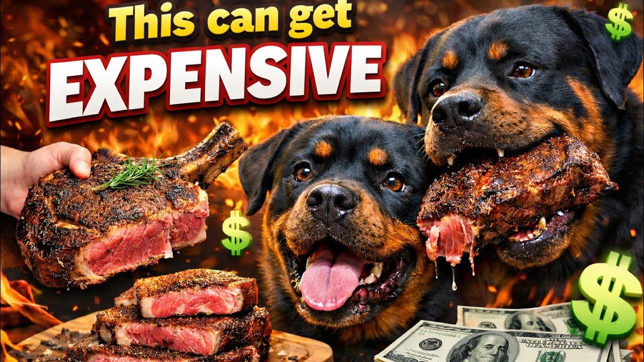 ROTTWEILERS: THEY EAT BETTER THAN I DO..