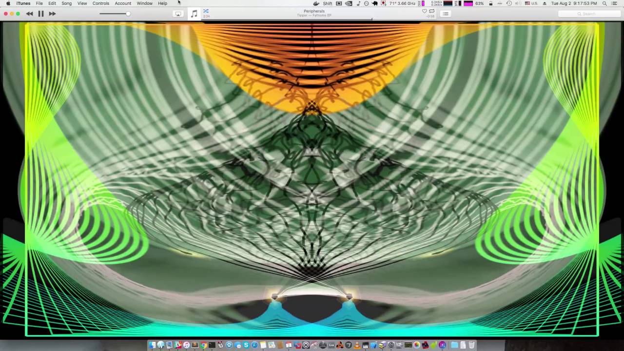 projectM visualizer iTunes plugin demo