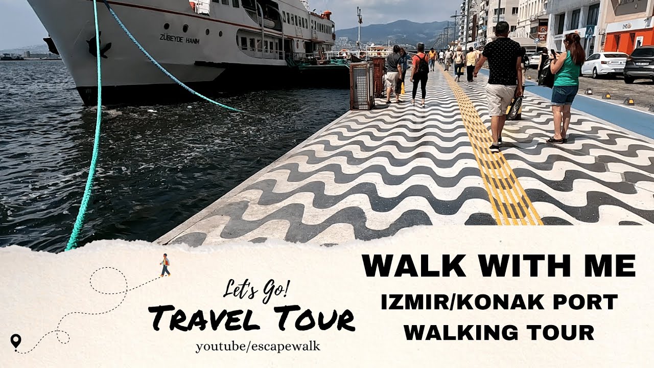IZMIR KONAK PORT WALKING TOUR // 🇹🇷 TURKEY 2023 // 4K 60FPS