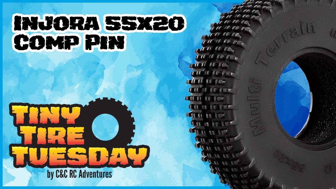 Tiny Tire Tuesday - Injora 55*20 Comp Pin Tires - SCX24, FCX24, TRX4M - C&C RC Adventures